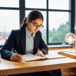 화학공학 외국 기업 취업 - **Prompt 1: Aspiring Chemical Engineer's Study Session**
    "A determined young female chemical eng...