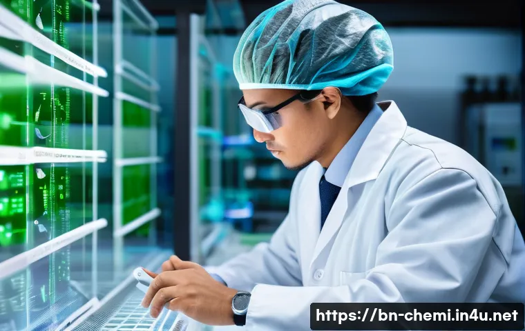 화학공학 취업시장 변화 - A modern chemical engineer in a high-tech laboratory setting, wearing professional attire including ...